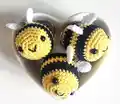 Crocheted Bumblebee Amigurumi Pattern step 3 - details and accessories