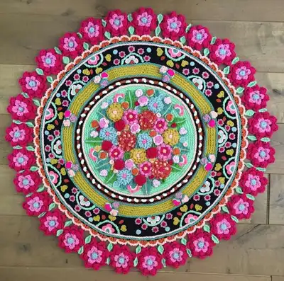 The Garden of Joy Pattern step 1 - construction progress