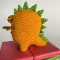 Pineapple Rex Amigurumi Pattern step 2 - assembly progress