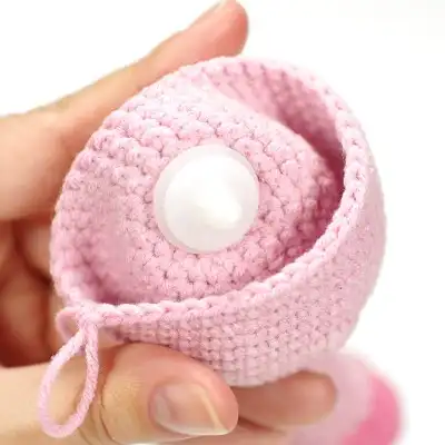 Lily the Piglet Amigurumi Pattern step 4 - final assembly and finishing