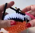 Nemo the Clown Fish Amigurumi Pattern step 3 - details and accessories