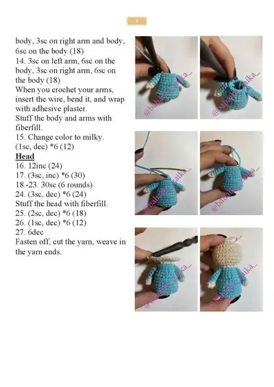Crochet Nativity Book Amigurumi Pattern step 3 - details and accessories