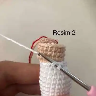 Doll Aybuke Amigurumi Pattern step 3 - details and accessories