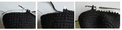 Batman Mini Amigurumi Pattern step 4 - final assembly and finishing