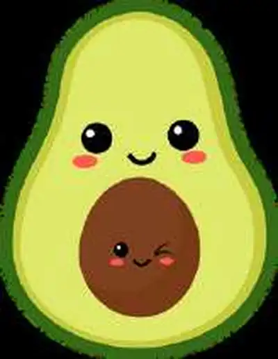 Avocado Family Amigurumi Pattern step 3 - details and accessories