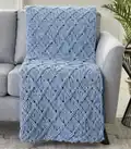 EZ Diamond Lattice Blanket Pattern step 4 - final assembly and finishing