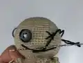 Trick or Treat Sam Amigurumi Pattern step 2 - assembly progress