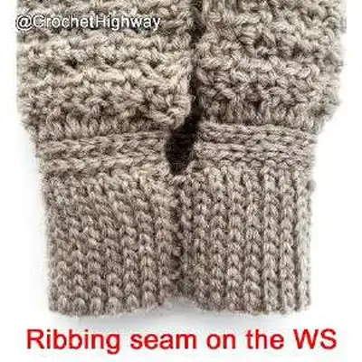 Cosmopolitan Gloves Pattern step 2 - assembly progress
