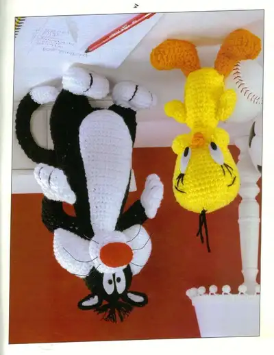 Tweety Amigurumi Pattern step 1 - construction progress