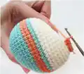 Kingfisher Amigurumi Pattern step 3 - details and accessories
