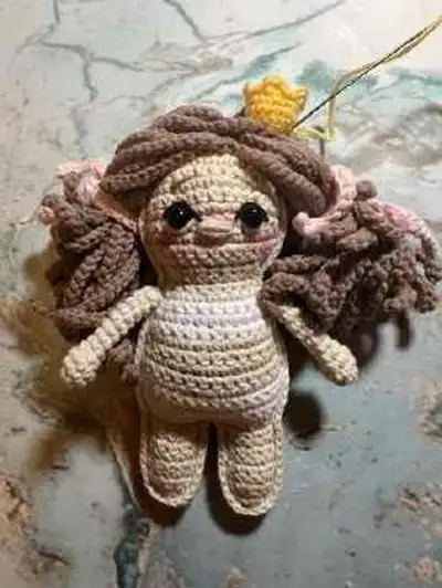 Castle for a Princess Amigurumi Pattern step 1 - construction progress