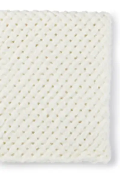 EZ Criss-Cross Baby Blanket Pattern step 2 - assembly progress