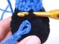 Minion Amigurumi Pattern step 2 - assembly progress
