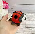 Adorable Ladybug Amigurumi Pattern step 2 - assembly progress