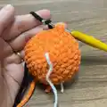 Clownfish (Nemo) Amigurumi Pattern step 4 - final assembly and finishing