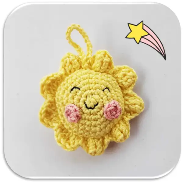 Sun & Rainbow Key Chains Amigurumi Pattern