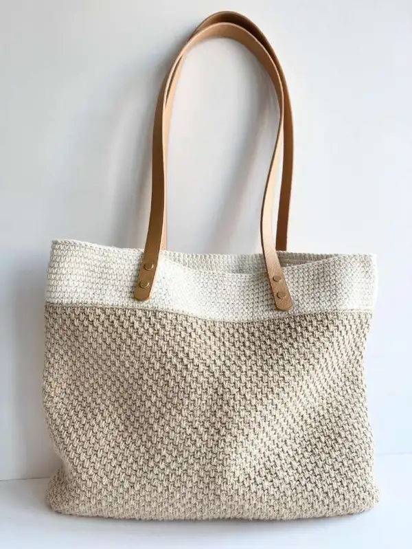Spike Stitch Tote Bag Pattern