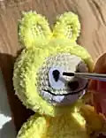 Fluffy Bunny LaBuBu Amigurumi Pattern step 3 - details and accessories