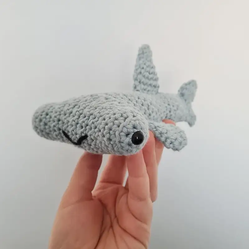 Free Intermediate crochet pattern: Hammerhead Shark Friend Amigurumi Pattern - Easy to follow tutorial