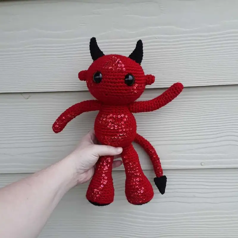 Free Intermediate crochet pattern: The Little Devil Amigurumi Pattern - Easy to follow tutorial