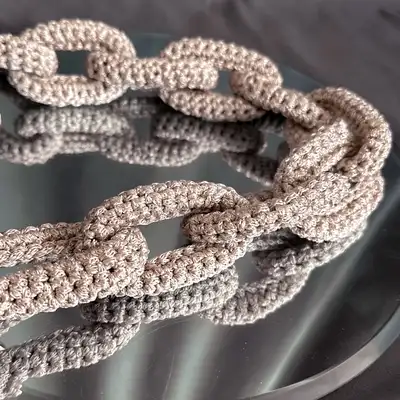 Chunky chain Pattern step 1 - construction progress