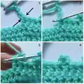 Crochet Sunflower Pattern step 2 - assembly progress