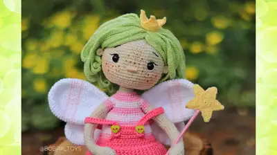 Teya the Fairy Amigurumi Pattern step 2 - assembly progress