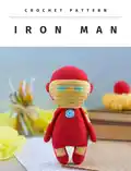Iron Man Amigurumi Pattern step 1 - construction progress