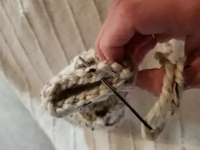 Simple Slippers Pattern step 4 - final assembly and finishing