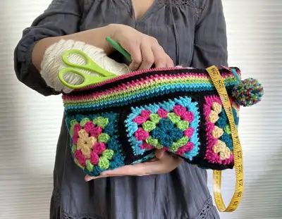 Bonita Project Bag Pattern step 2 - assembly progress