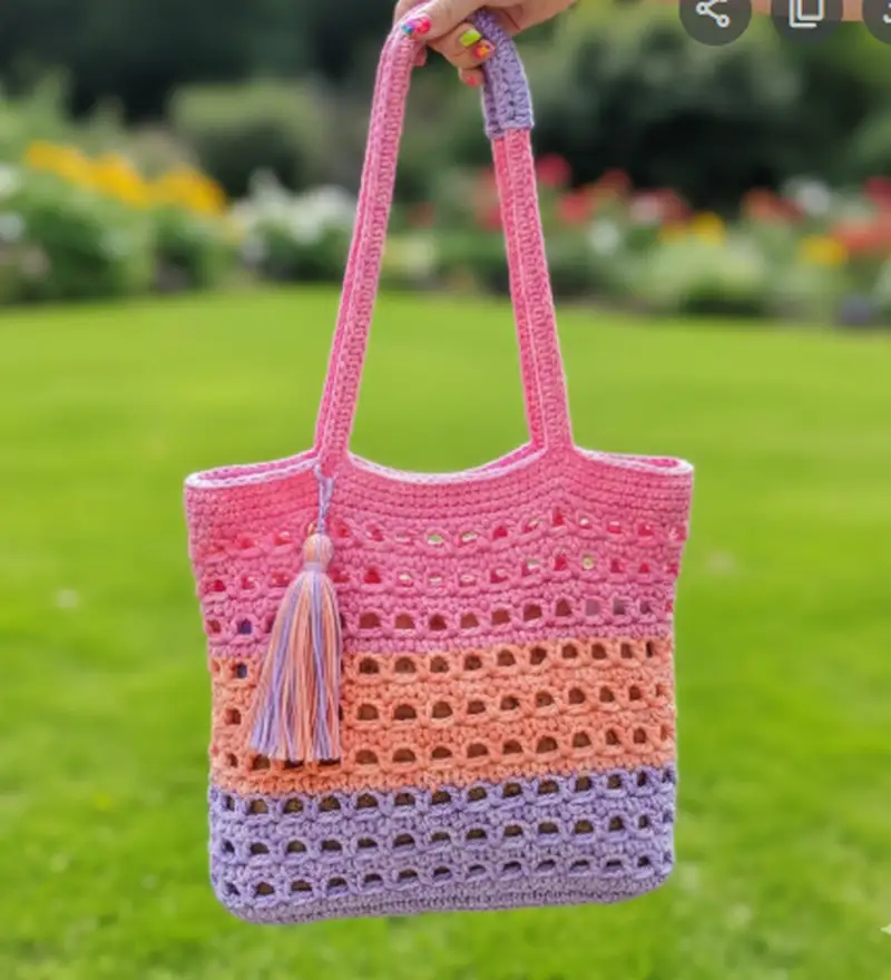 Free crochet pattern: Market Bag Pattern - Intermediate level tutorial