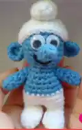 Smurf Amigurumi Pattern step 3 - details and accessories