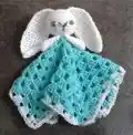 Cute Bunny Comforter Amigurumi Pattern step 1 - construction progress