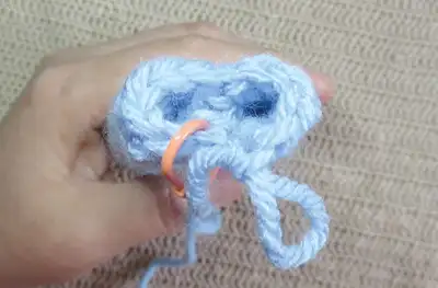Bunny Amigurumi Pattern step 2 - assembly progress