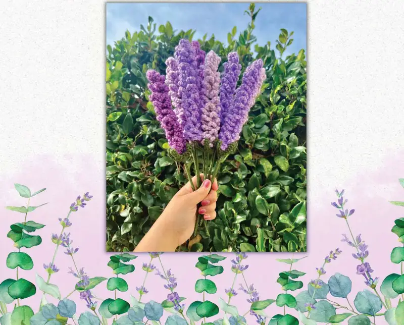 Free Beginner Friendly crochet pattern: Lavender Pattern - Easy to follow tutorial