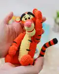 Tigger Amigurumi Pattern step 1 - construction progress