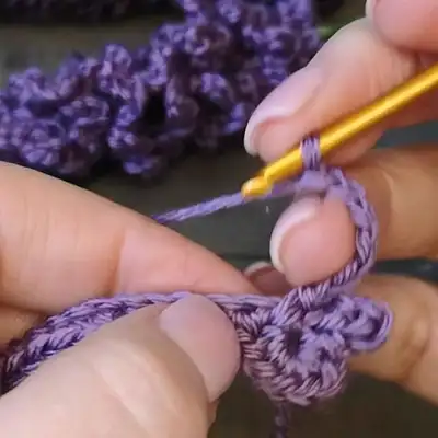 Lavender plant Pattern step 4 - final assembly and finishing