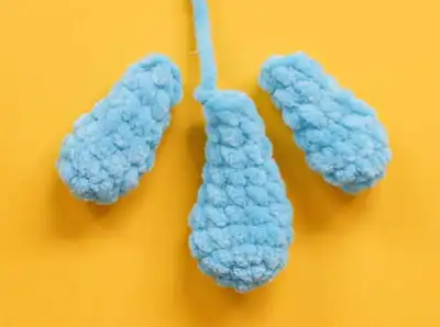 Lovebird and Parrot Amigurumi Pattern step 3 - details and accessories