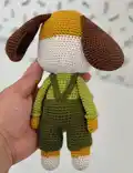 Handsome Dog Amigurumi Pattern step 4 - final assembly and finishing
