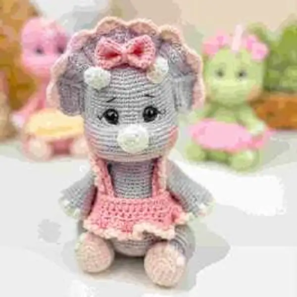 Triceratops Noah and Poli Amigurumi Pattern
