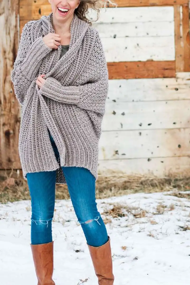 Free crochet pattern: Habitat Cardigan Pattern - Beginner Friendly level tutorial