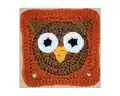 Owl Granny Square Pattern step 1 - construction progress