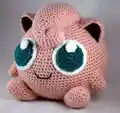 Jigglypuff Amigurumi Pattern step 1 - construction progress