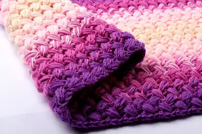 Zig-Zag Blanket Pattern step 1 - construction progress