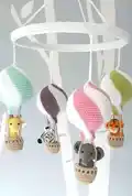 Hot Air Balloon Baby Mobile Amigurumi Pattern step 1 - construction progress
