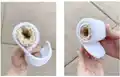 Angry Toilet Paper Crochet Pattern step 2 - assembly progress