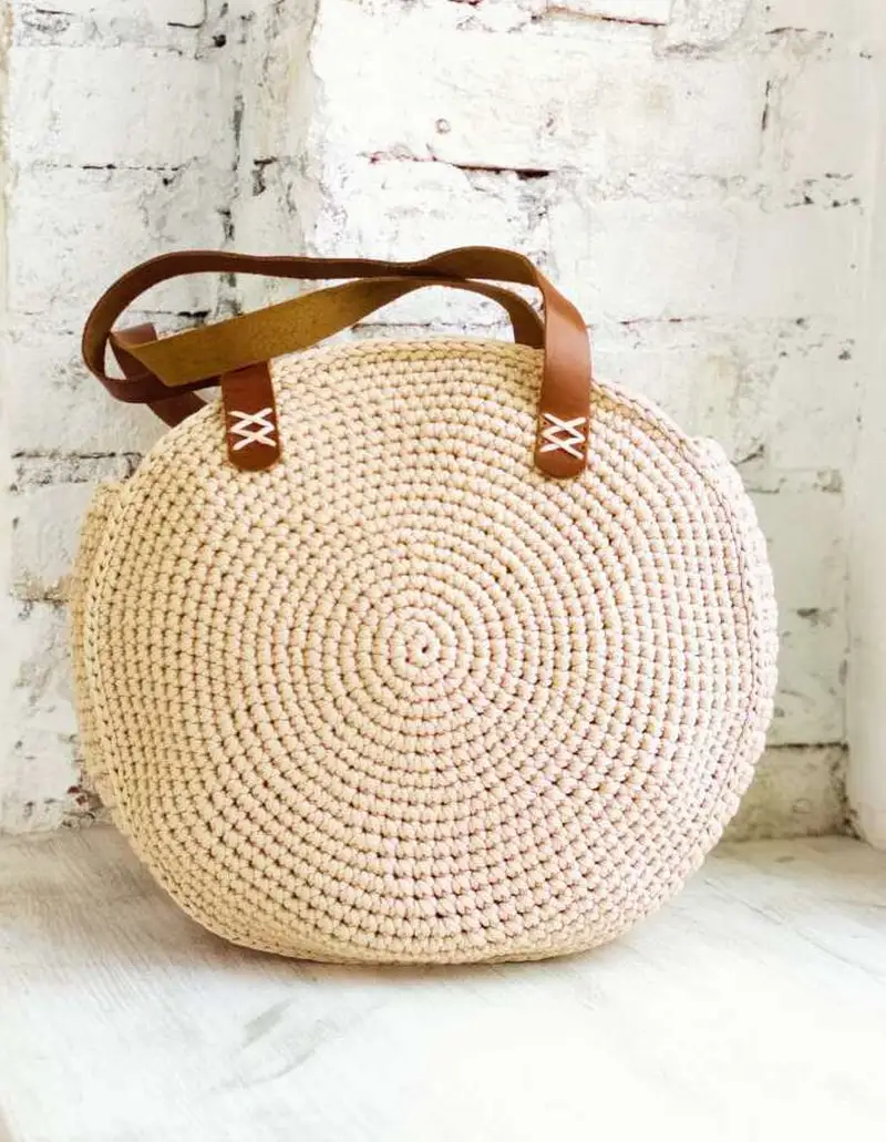 Free Intermediate crochet pattern: Round Bag Pattern - Easy to follow tutorial