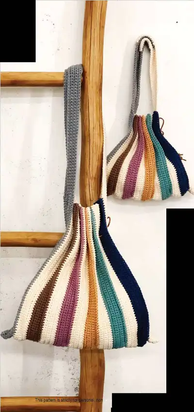 Accordion Bag Pattern step 1 - construction progress