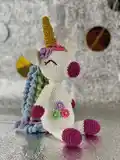 Sweet Unicorn Amigurumi Pattern step 1 - construction progress
