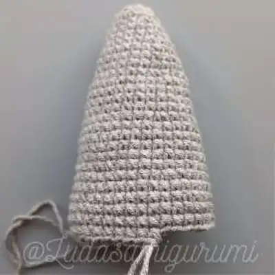 Hedgehog Stacking Toy Amigurumi Pattern step 2 - assembly progress